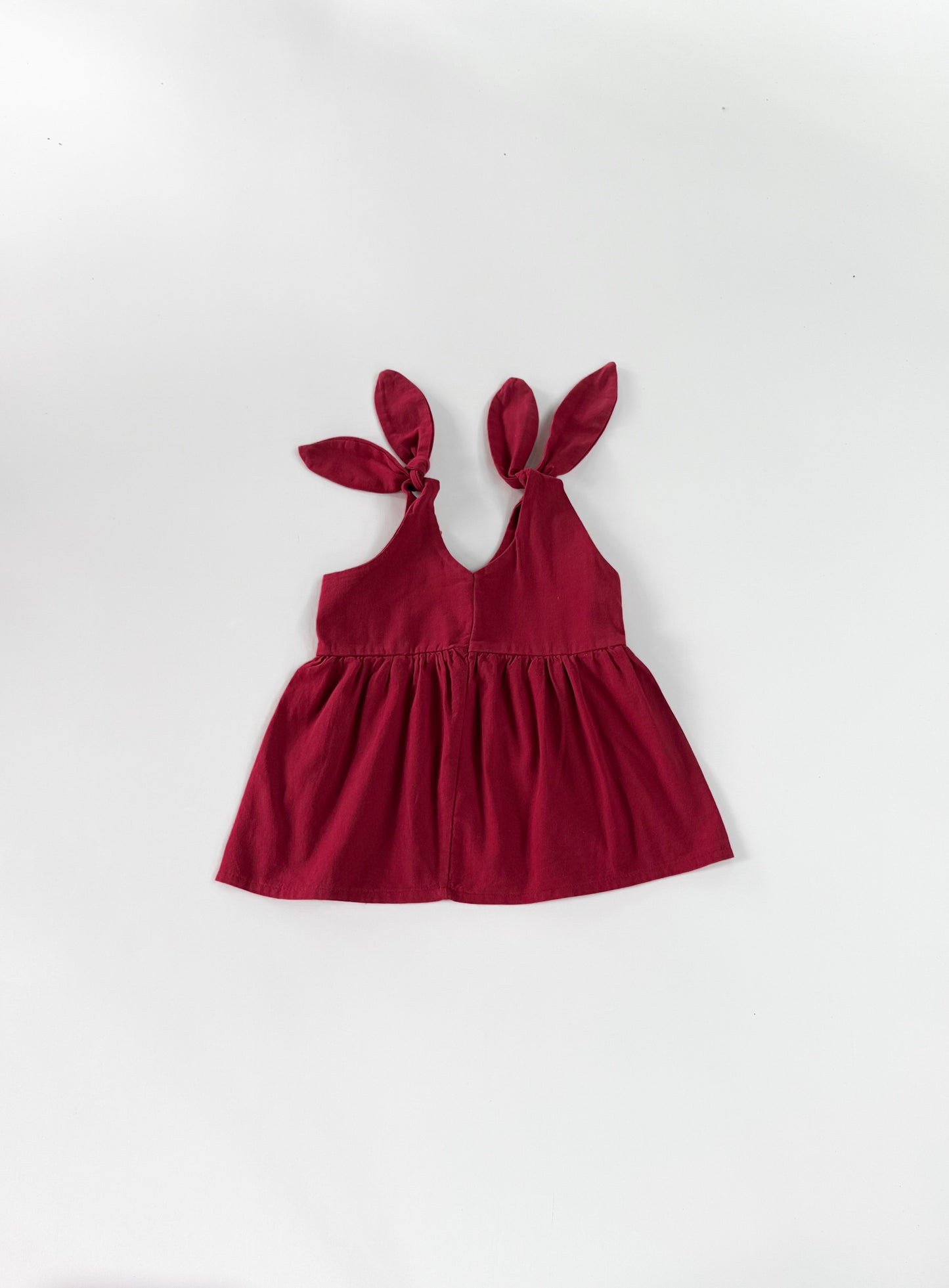 Elisa Dress in Red Maroon