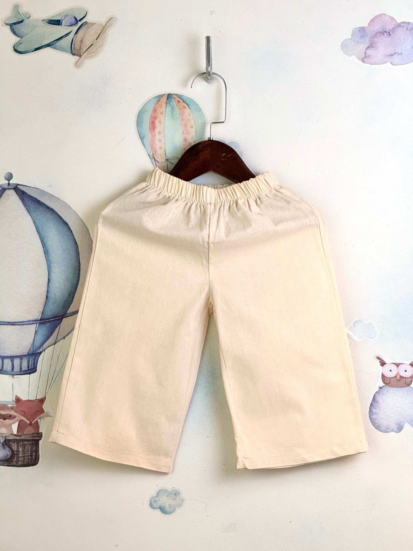 Ana Light Mauve Top and Mary Pants in Cream Set