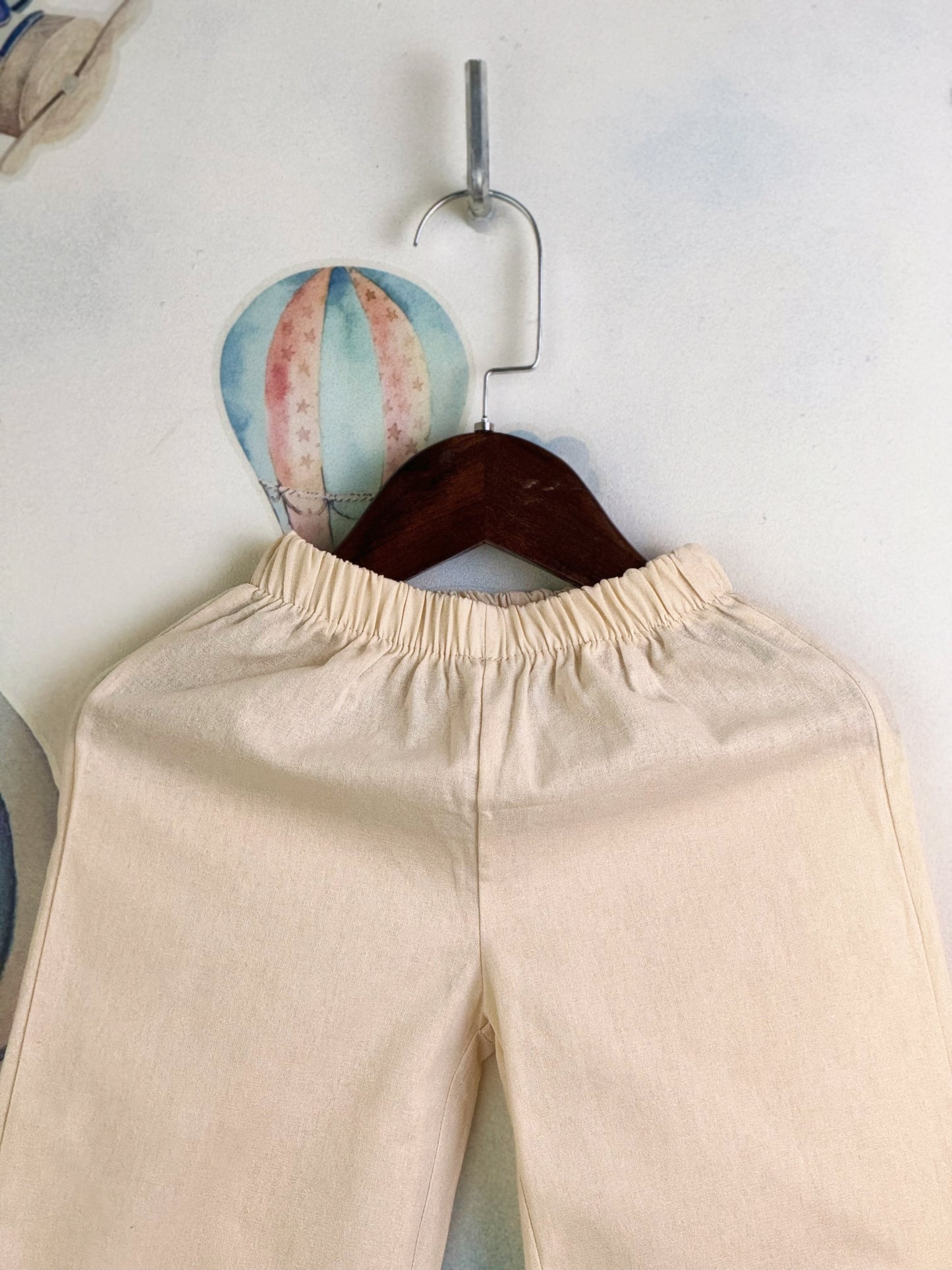 Mary Linen Pants in Cream