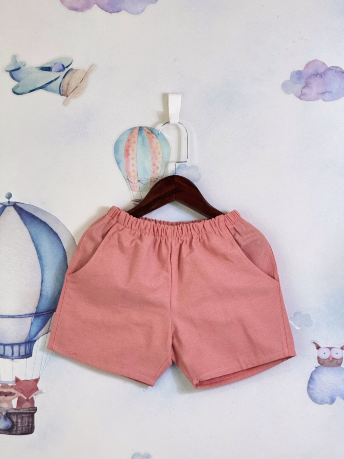 Ericka Linen Shorts in Pink