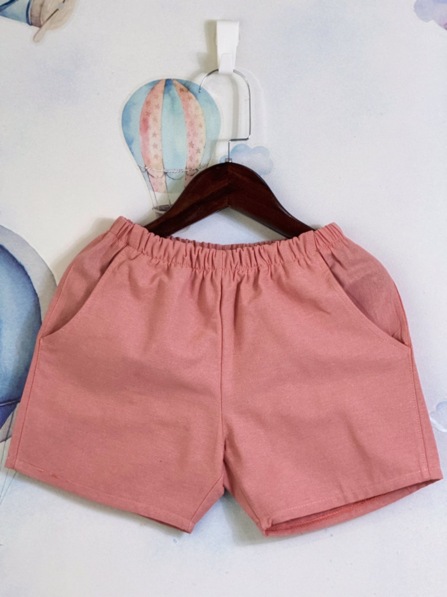 Ericka Linen Shorts in Pink