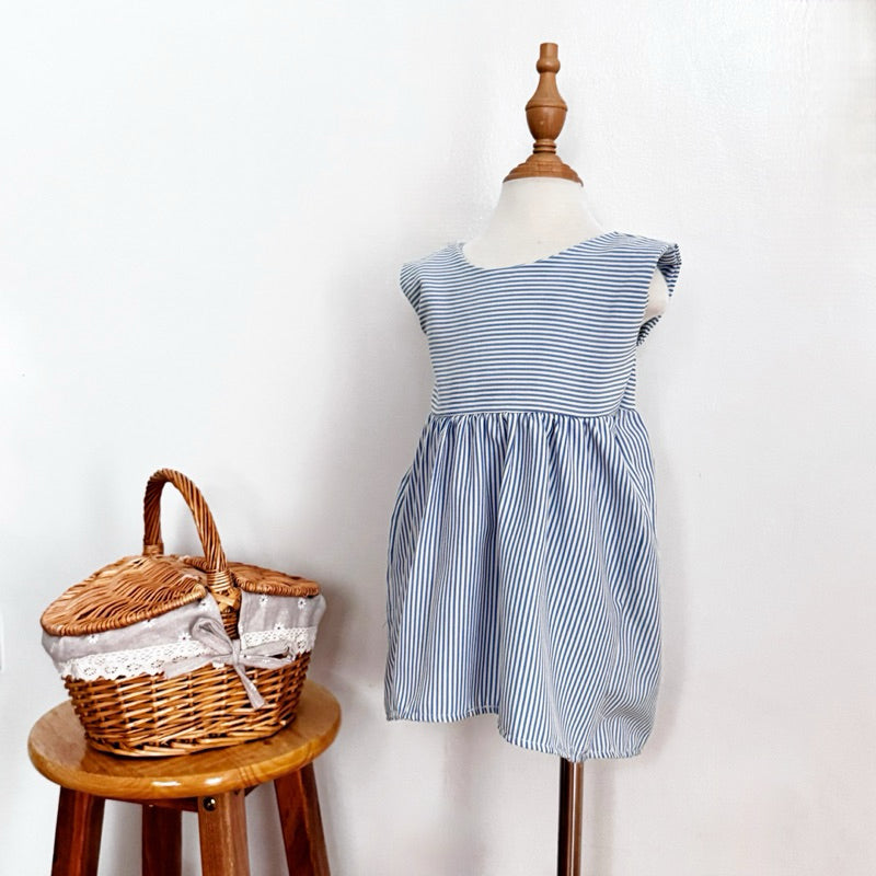 Shay Criss Cross Dress in Blue