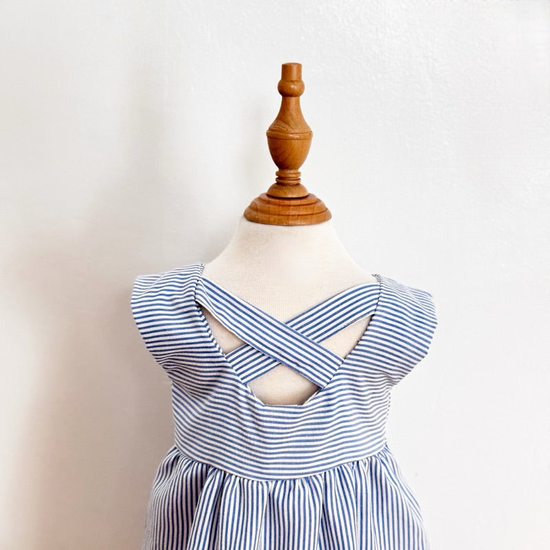 Shay Criss Cross Dress in Blue