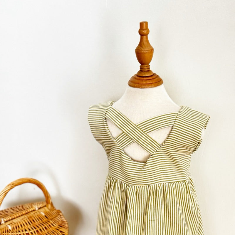 Shay Criss Cross Dress in Green